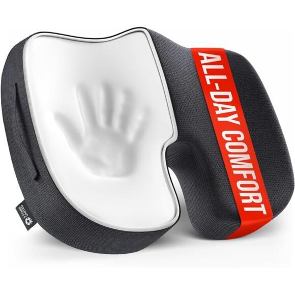 Seat Cushion for Tailbone Pain Relief – Memory Foam Lifting Pillow for Coccyx - Picture 1 of 7